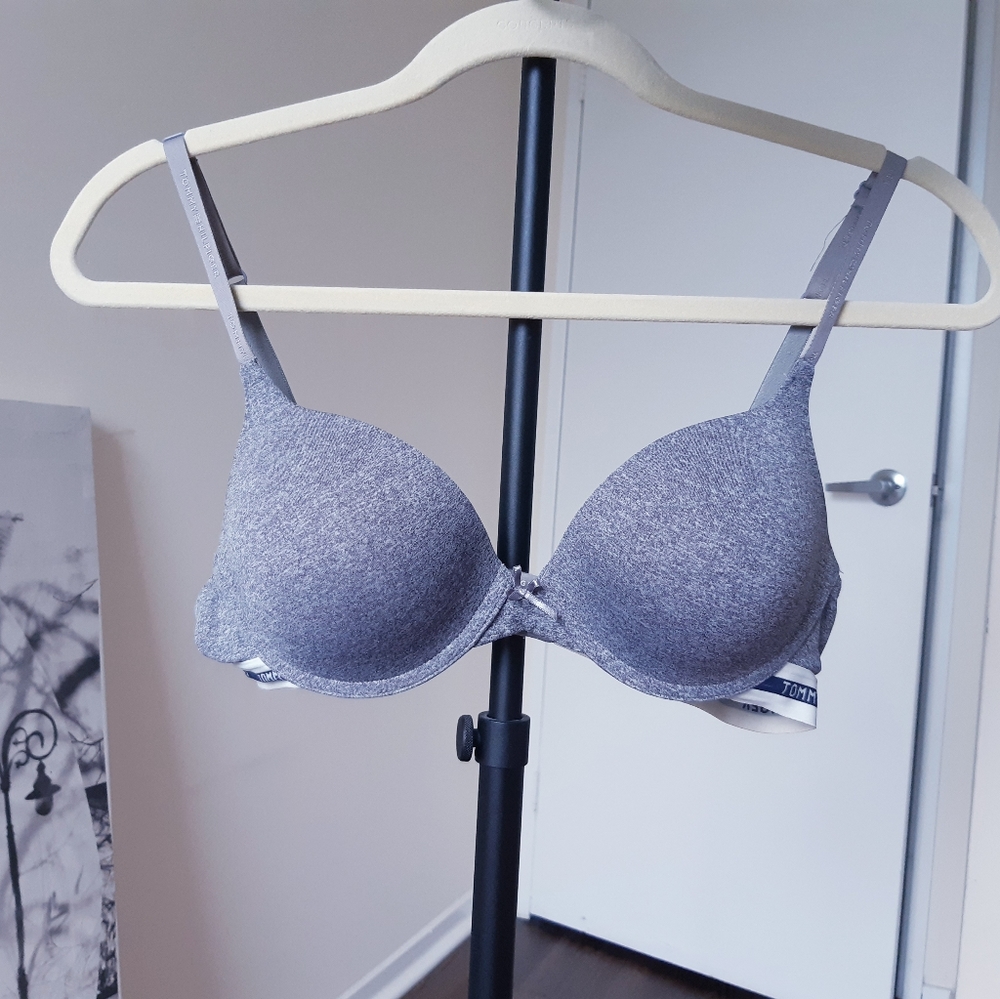 Tommy Hilfiger Grey Push Up Bra 36B